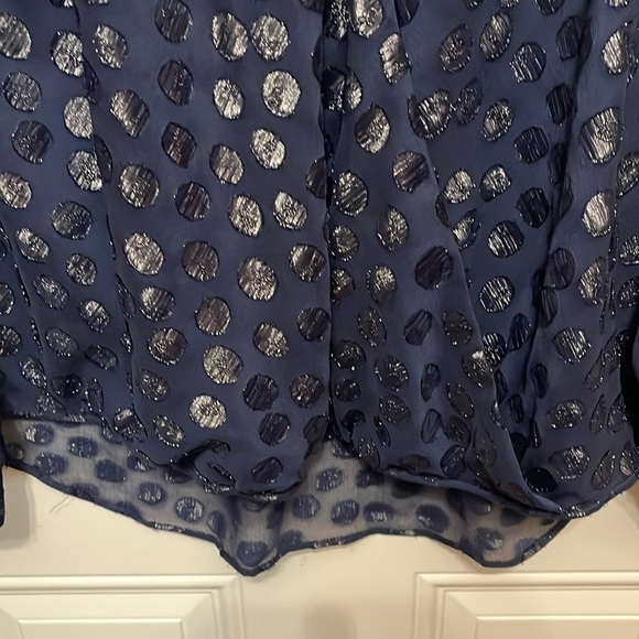 Jennifer Lopez faux tummy wrap Sheer Top XL - Picture 3 of 11